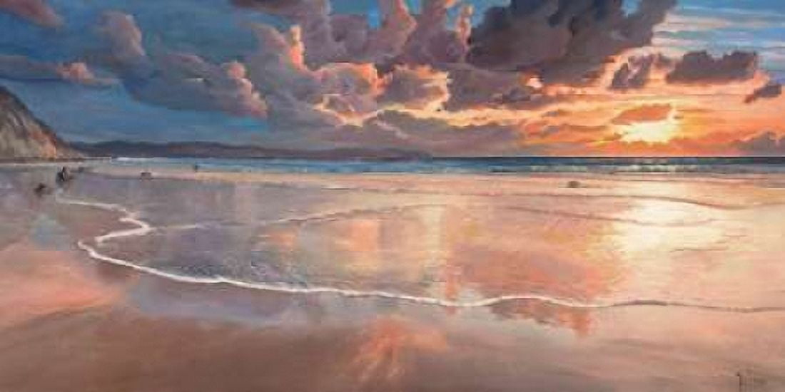 Alba sul mare Canvas Art - Adriano Galasso (10 x 20)