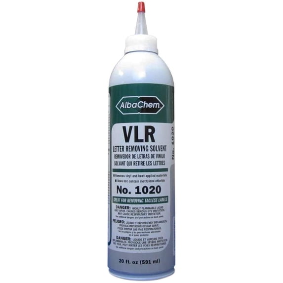 AlbaChem Original VLR Heat Transfer Letter Removing Solvent - Paint Remover for Fabric 20 fl. oz.