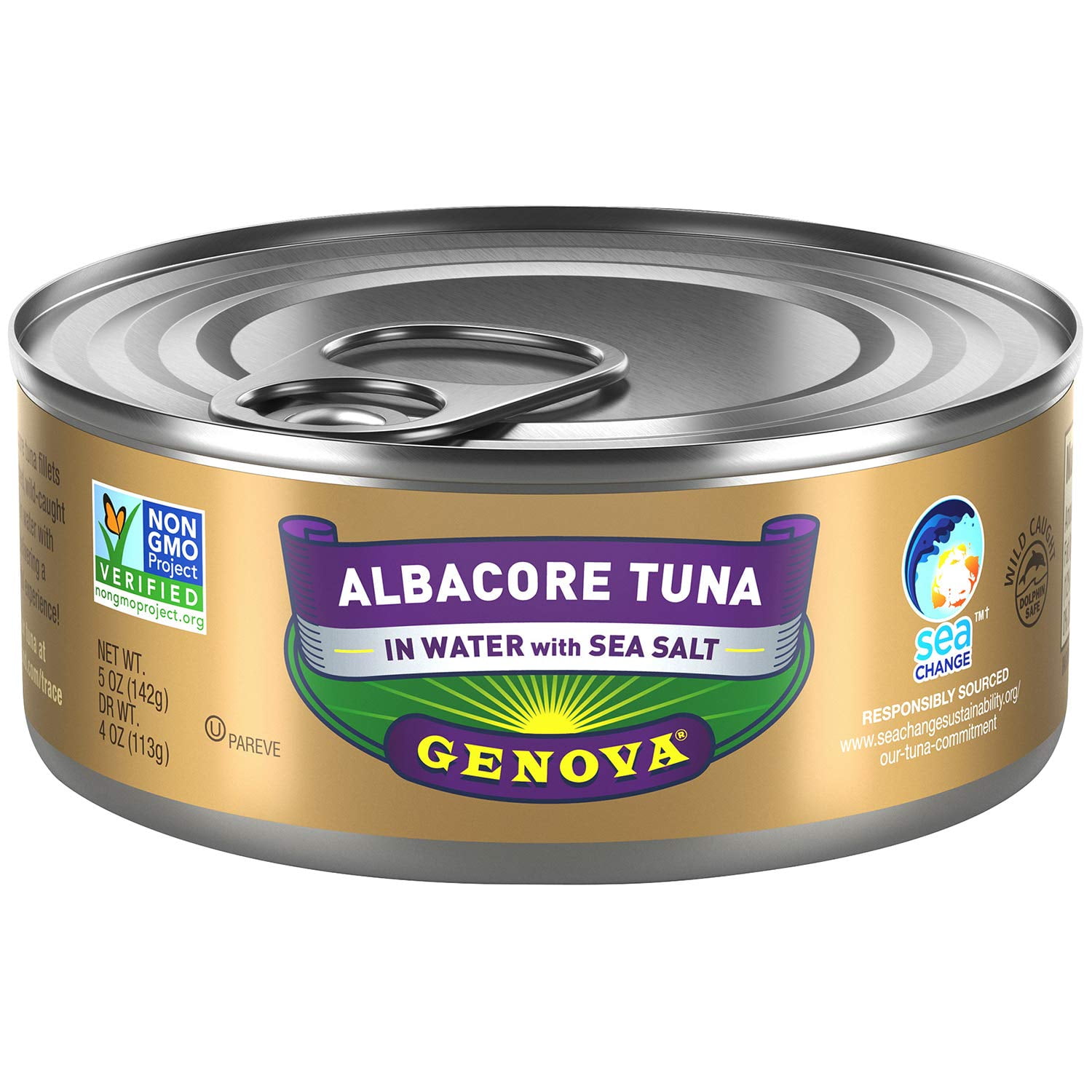 Albacore Tuna in Water with Sea Salt 5 oz. Can (Pack of 12)