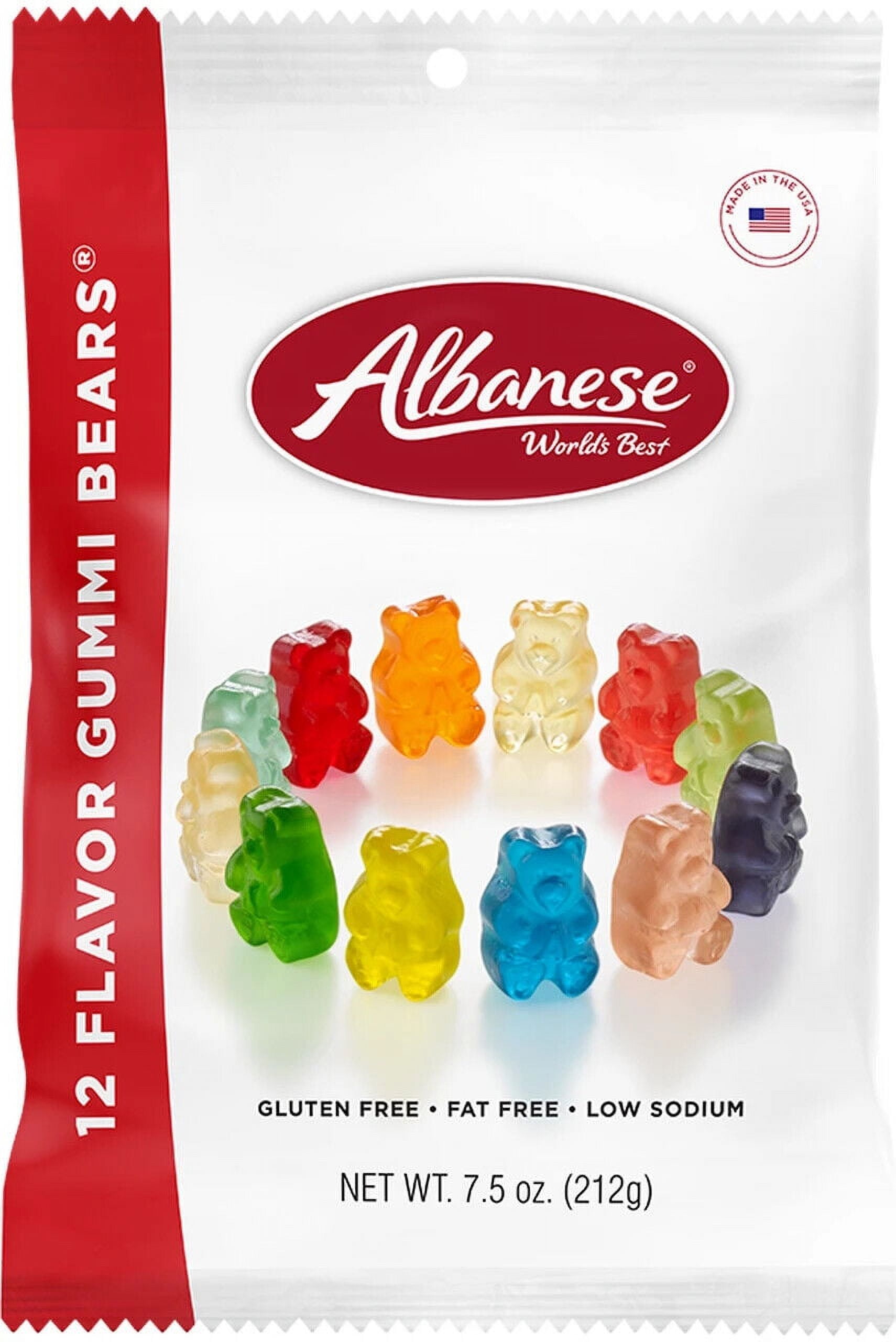 Albanese 12 Flavor Gummi Bears - 2 Bags - 7.5oz - Gummy Candy - FREE ...
