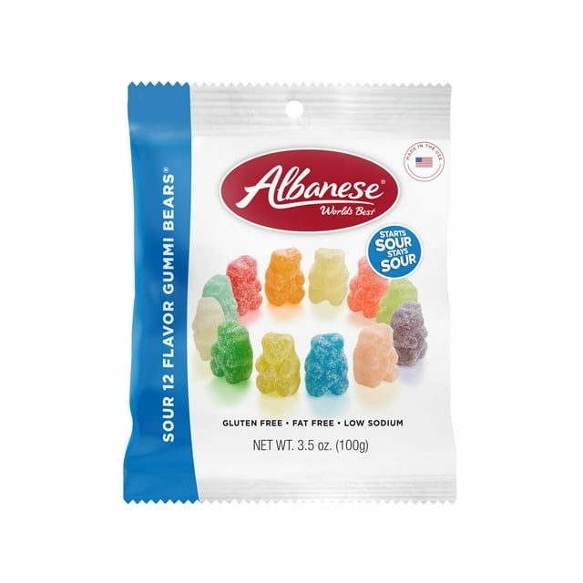 Albanese 12 Flavor Sour Gummi Bears