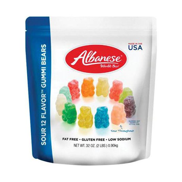 Albanese 32 oz Sour MultiFlavored Gummi Bears