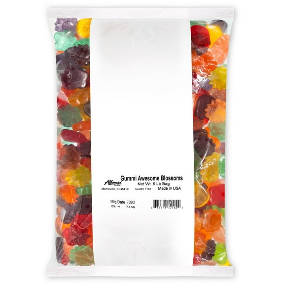 Albanese Confectionery Gummi Awesome Blossoms, 5 Pound Bag