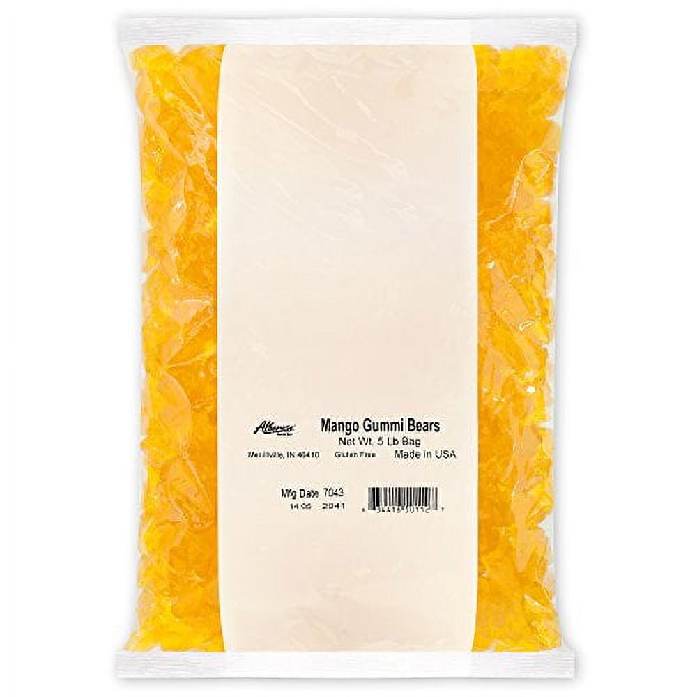 Albanese Confectionery Mango Gummi Bears, 5 Pound Bag