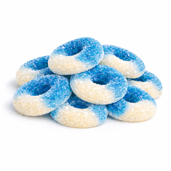 Albanese Gummi - Blue Raspberry Rings - 4.5 lb