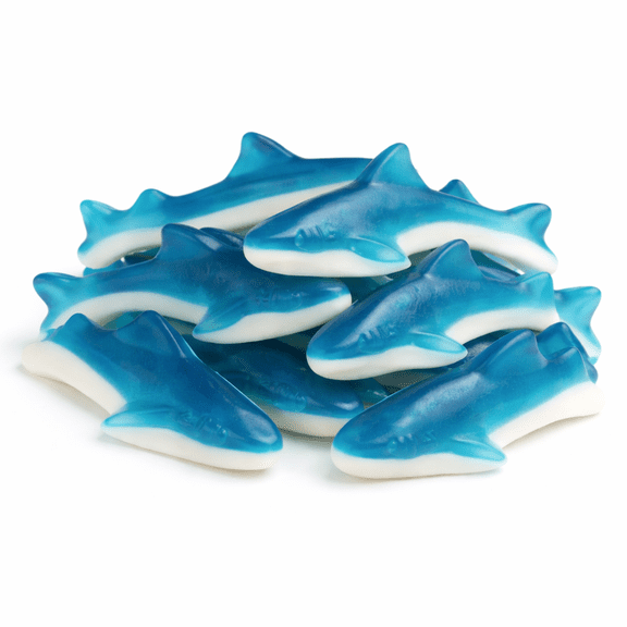Albanese Gummi - Blue & White Sharks - 20 lb