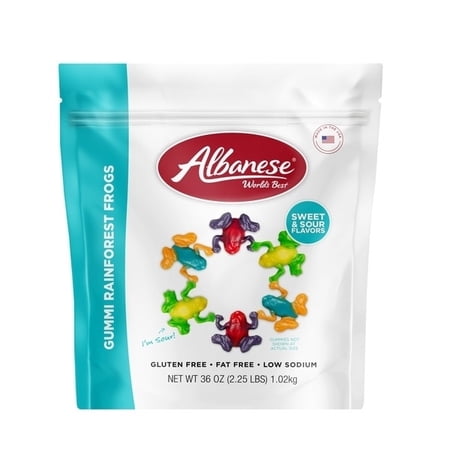 Albanese Gummi Rainforest Frogs, 36 Ounce