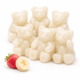 thumbnail image 1 of Albanese Gummy Bears - White Strawberry Banana - 20 lb, 1 of 1