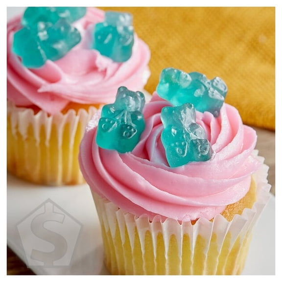 Albanese Light Blue Watermelon Gummi Bears 5 lb. - 4/Case