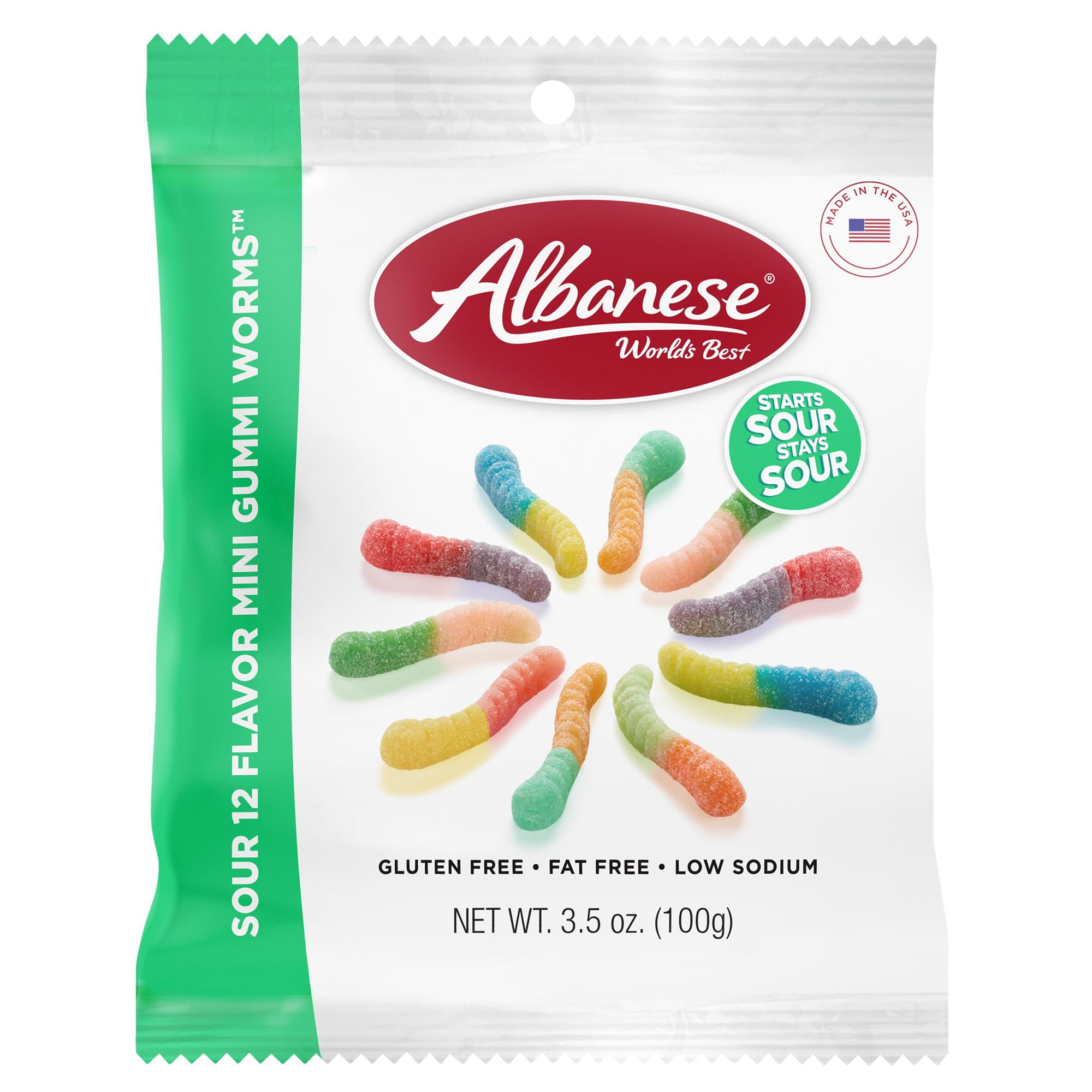 Albanese Sour Gummi Worm 3.5