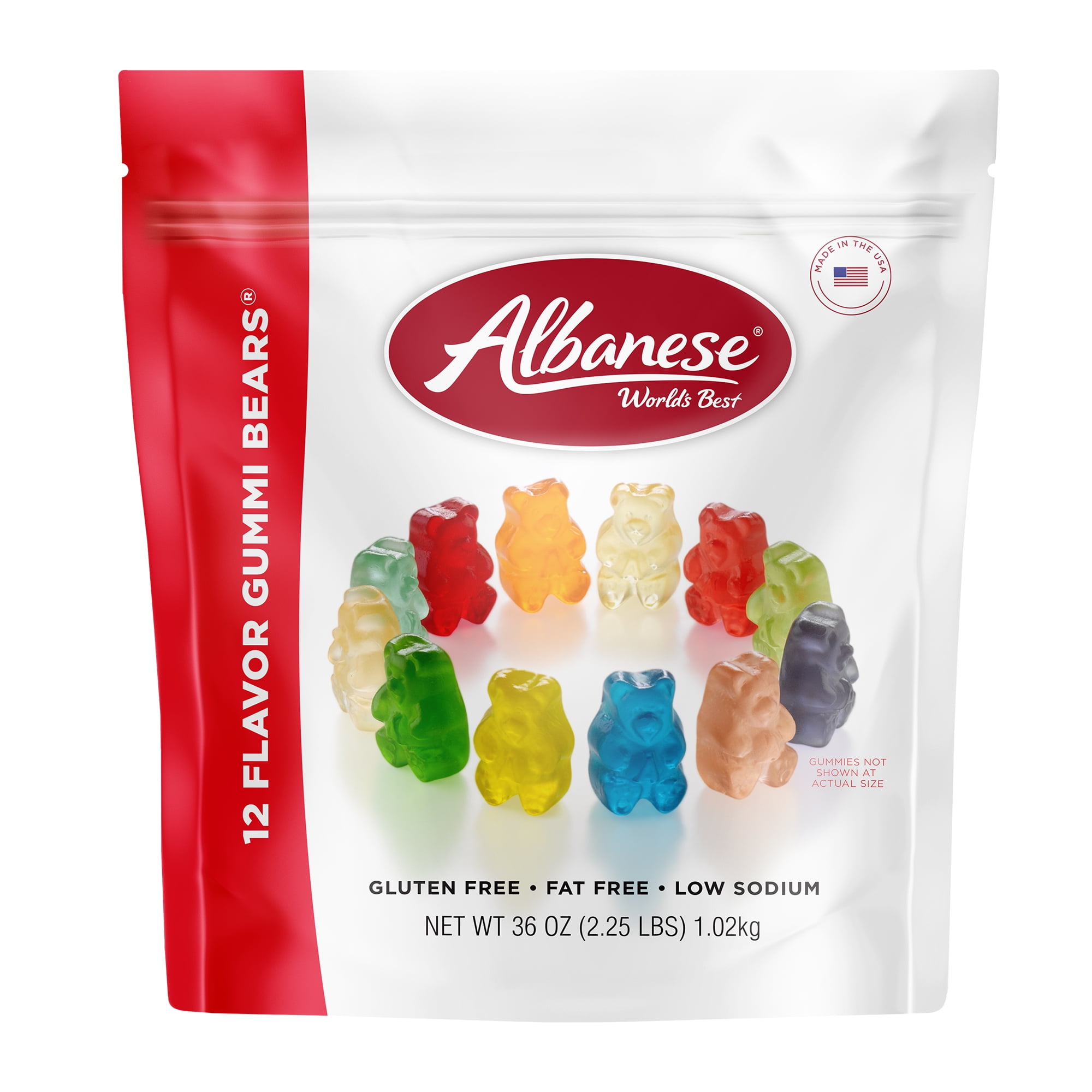 Albanese World's Best 12 Flavor Gummi Bears, Halloween Candy, Family