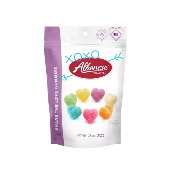 Albanese World's Best Share The Love Valentine Gummies Candy - 7.5oz