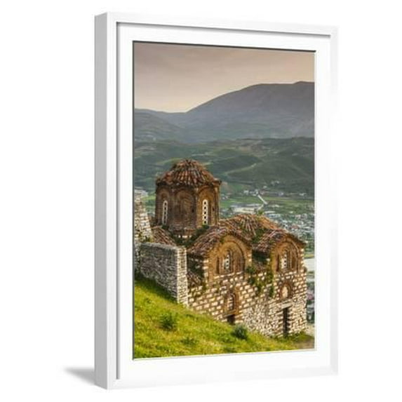 Albania, Berat, Kala Citadel, Church of the Holy Trinity, Framed Art Print Wall Art by Walter Bibikow Sold by Art.Com
