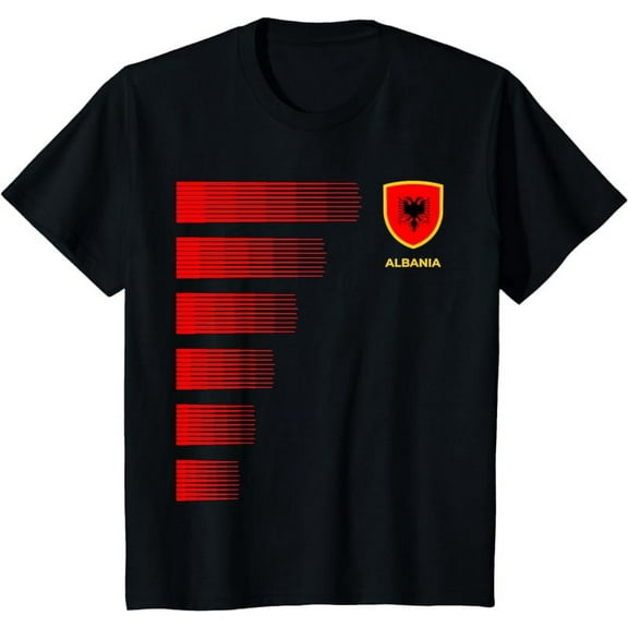 Albania Flag Emblem - Albanian Pride Ancestry Heritage T-Shirt