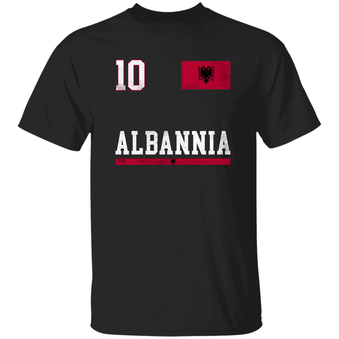 Autocollant Vinyle Albanian Pride - Fierté De L'Albanie - Chrome & Couleurs - Toutes Tailles - Neuf
