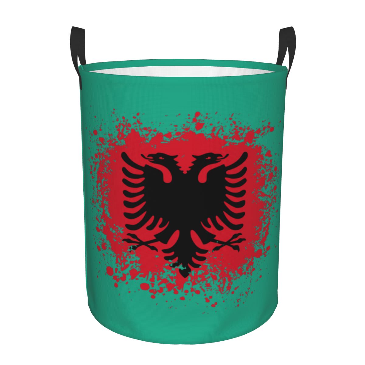 Albania Laundry Basket Foldable Albanian Pride Clothes Hamper for Baby