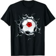 thumbnail image 1 of Albania Soccer Fans Jersey Albanian Football Cracked, Wall T-Shirt mens t t men，black，women，misfits，journey ，boys, 1 of 4