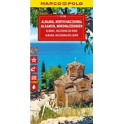 Marco Polo Maps Albania, North Macedonia Marco Polo Map, Paperback
