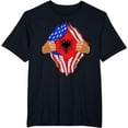 thumbnail image 1 of Albanian Blood Inside Me T-Shirt | Albania Flag Gift, 1 of 3
