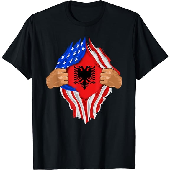 Albanian Blood Inside Me T-Shirt | Albania Flag Gift