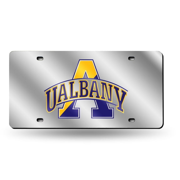 Albany Great NCAA Danes Acrylic License Plate Laser Tag