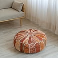 thumbnail image 1 of Albany Living 1124 Pouf Chair Side Made with Cotton & Polyester Red, 1 of 5