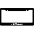 thumbnail image 1 of Albany Script Black Plastic License Plate Frame EBS, 1 of 1