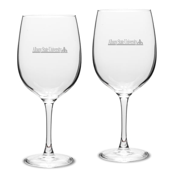 Albany State Golden Rams 2-Piece Traditional Robusto Red Wine Table Glass Set