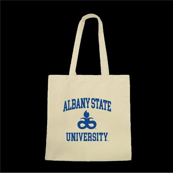 Albany State Rams Institutional Seal Tote Bags, Natural - One Size