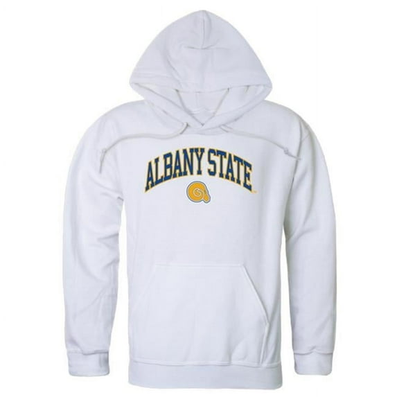 Albany State University Campus Hoodie, White - 2XL