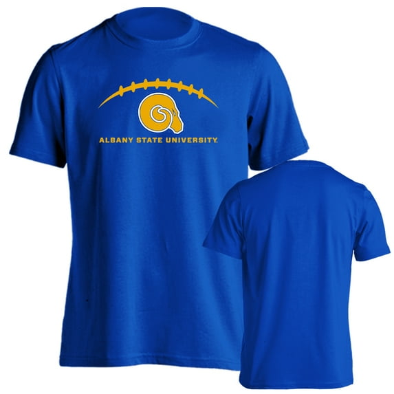 Albany State University Golden Rams Football Laces Out Logo T-Shirt