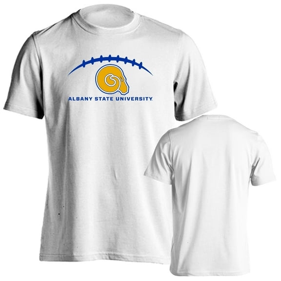 Albany State University Golden Rams Football Laces Out Logo T-Shirt