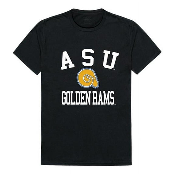 Albany State University Men Arch T-Shirt, Black & White - Small