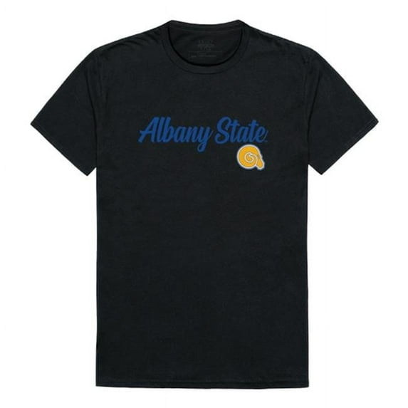 Albany State University Mens Script T-Shirt, Black - 2XL
