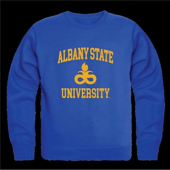 Albany State University Rams Seal Crewneck Sweatshirt, Royal - 2XL