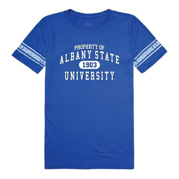 Albany State University Women Property T-Shirt, Royal - Small