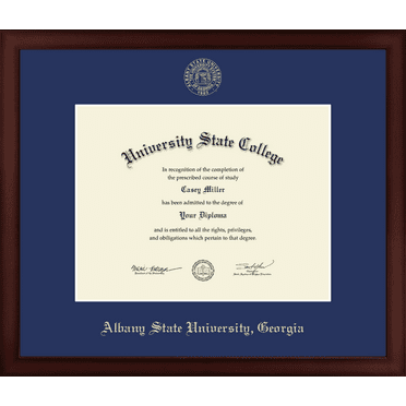 Albany State University in Georgia Diploma Frame, Document Size 11" x 8.5"