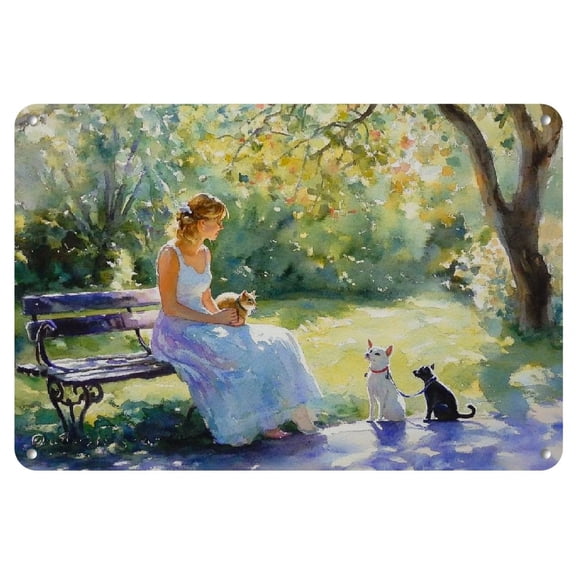 Albatrosses Iron Art Painting, 8x12 inches - Durable Metal Craft Supplies