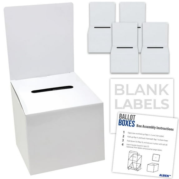 Alben Proposal and Donation Office Box, White