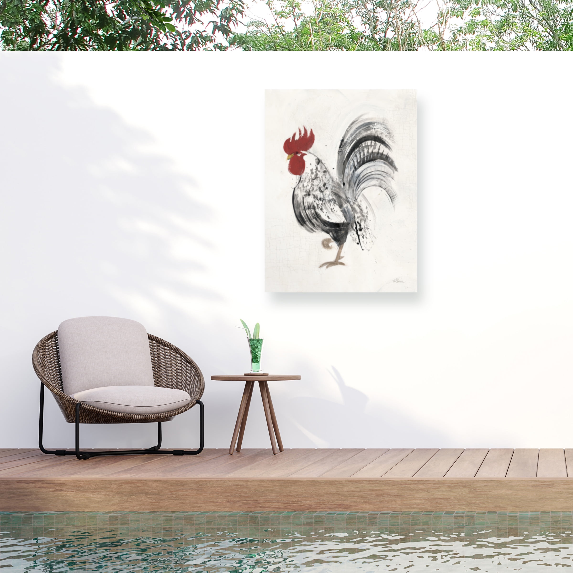 Albena Hristova 'Gents II' Outdoor Canvas 32x32