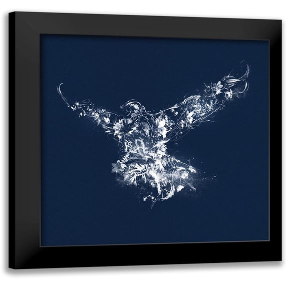 Albers, Teis 15x15 Black Modern Framed Museum Art Print Titled - Flying Silhouette
