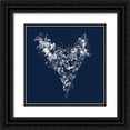 thumbnail image 1 of Albers, Teis 20x20 Black Ornate Wood Framed with Double Matting Museum Art Print Titled - Heart Silhouette, 1 of 4