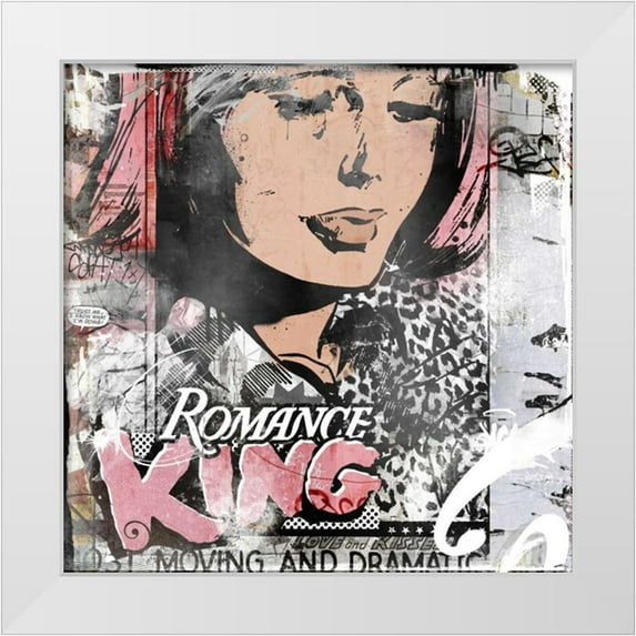 Albers, Teis 20x20 White Modern Wood Framed Museum Art Print Titled - Romance King