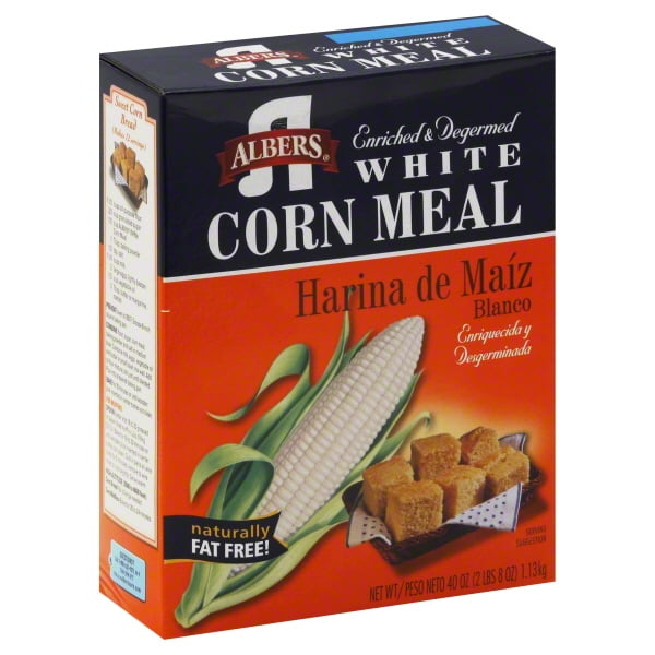 Albers White Enriched & Degermed Corn Meal, 40 oz Set of 2