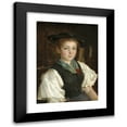 thumbnail image 1 of Albert Anker 14x18 Black Modern Framed Museum Art Print Titled - Farm Girl (Farm Girl) (1886), 1 of 5