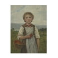 thumbnail image 1 of Albert Anker 'La Mariette Aux Fraises, 1884' Canvas Art - 18 x 24 Inches, 1 of 4