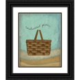 thumbnail image 1 of Albert, Beth 12x14 Black Ornate Wood Framed with Double Matting Museum Art Print Titled - Enchanted Picnic, 1 of 4