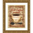 thumbnail image 1 of Albert, Beth 15x18 Gold Ornate Wood Framed with Double Matting Museum Art Print Titled - Best Coffee in Town, 1 of 4