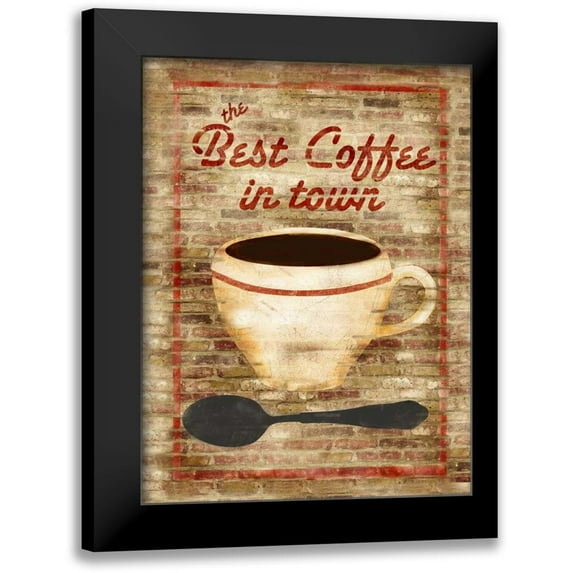 Albert, Beth 19x24 Black Modern Framed Museum Art Print Titled - Best Coffee in Town