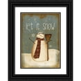 thumbnail image 1 of Albert, Beth 24x32 Black Ornate Wood Framed with Double Matting Museum Art Print Titled - Let it Snow, 1 of 4